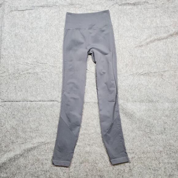 Lululemon Leggings Womens 0 Seamless 25" Gray Run Yoga Workout Gym Athleisure - Picture 1 of 8